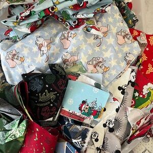 10 lbs of Various Disney Fabric Scraps Bundle